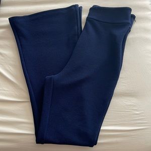 Blue flared pants
